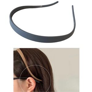 🔴 5 for $10 ONE Grey Matte Resin U-Shaped Minimalist Anti-Slip Headband